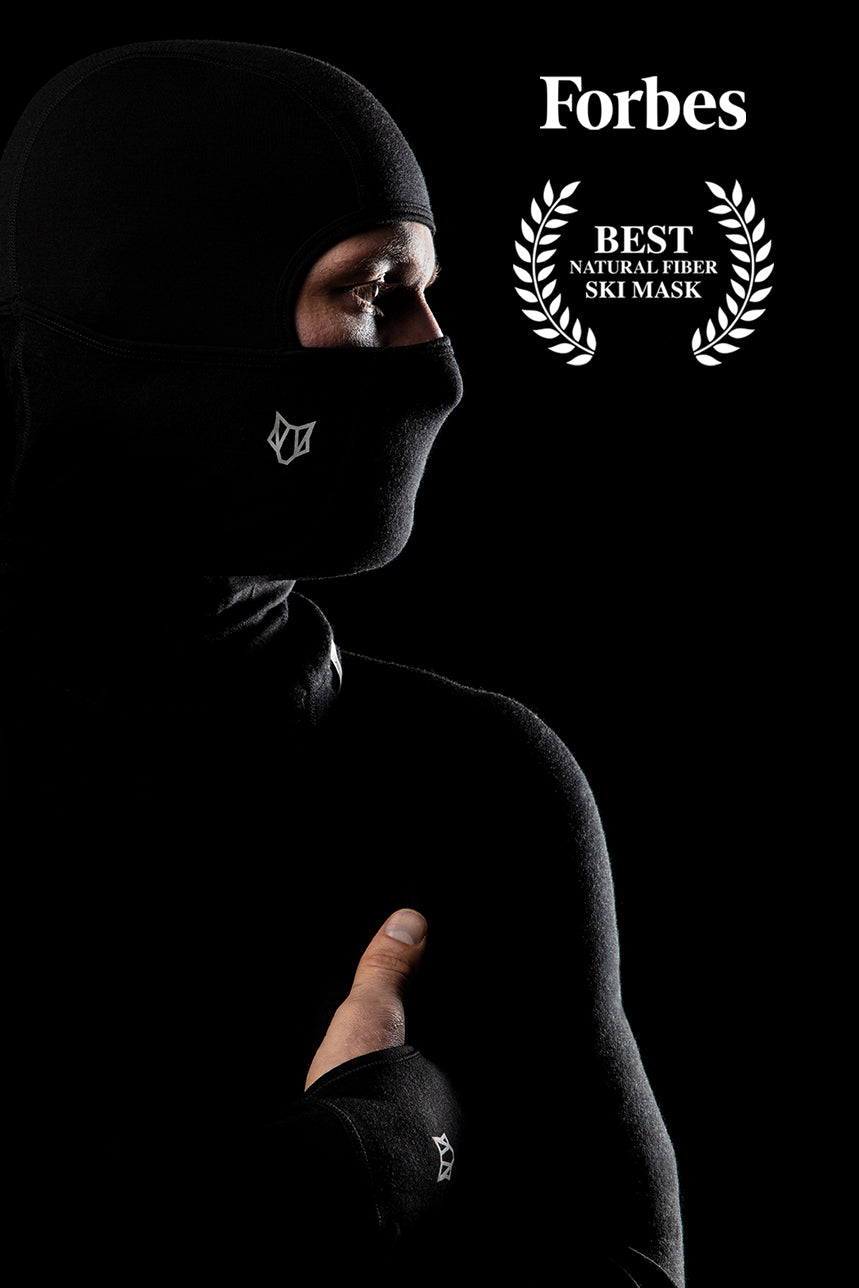 100% Merino Wool Balaclava - Winter Ski Mask - Face Mask