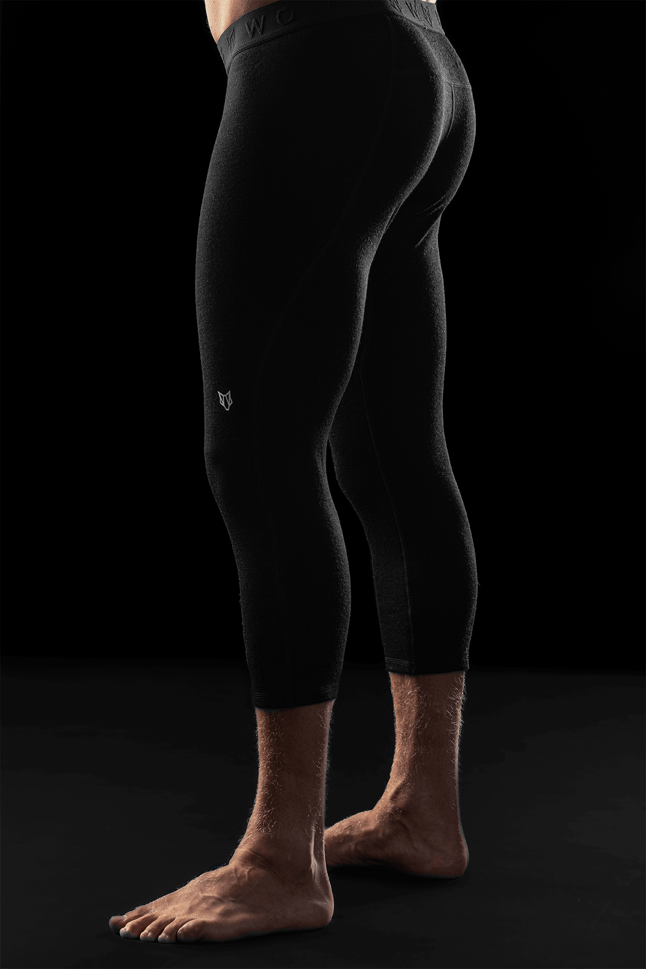 Mens Baselayer Mens Three Quarter Compression Tights Youth Hockey